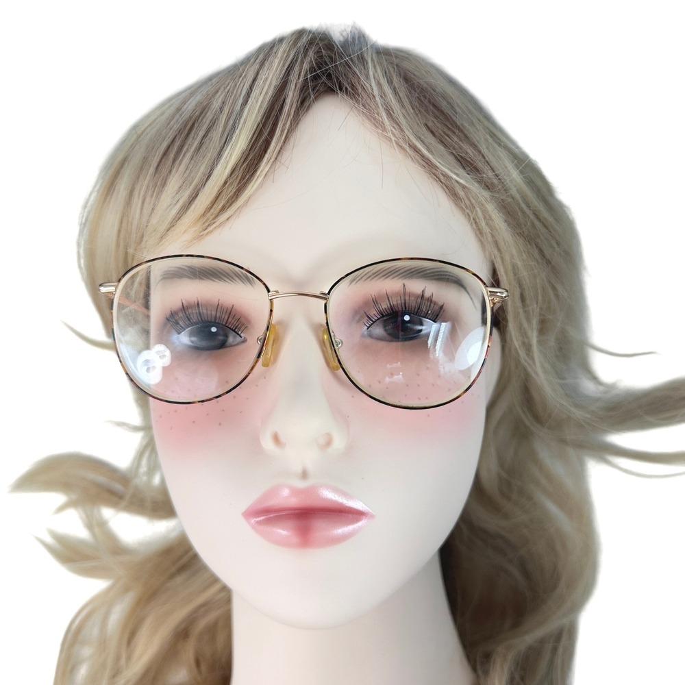 Vintage Sebastiano 491 Italy Gold Wire Oval Eyeglasses Italy 135mm 90s/Y2K